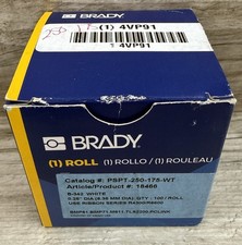 Brady PSPT-250-175-WT Heat Shrink Wire Marker Sleeve 0.375