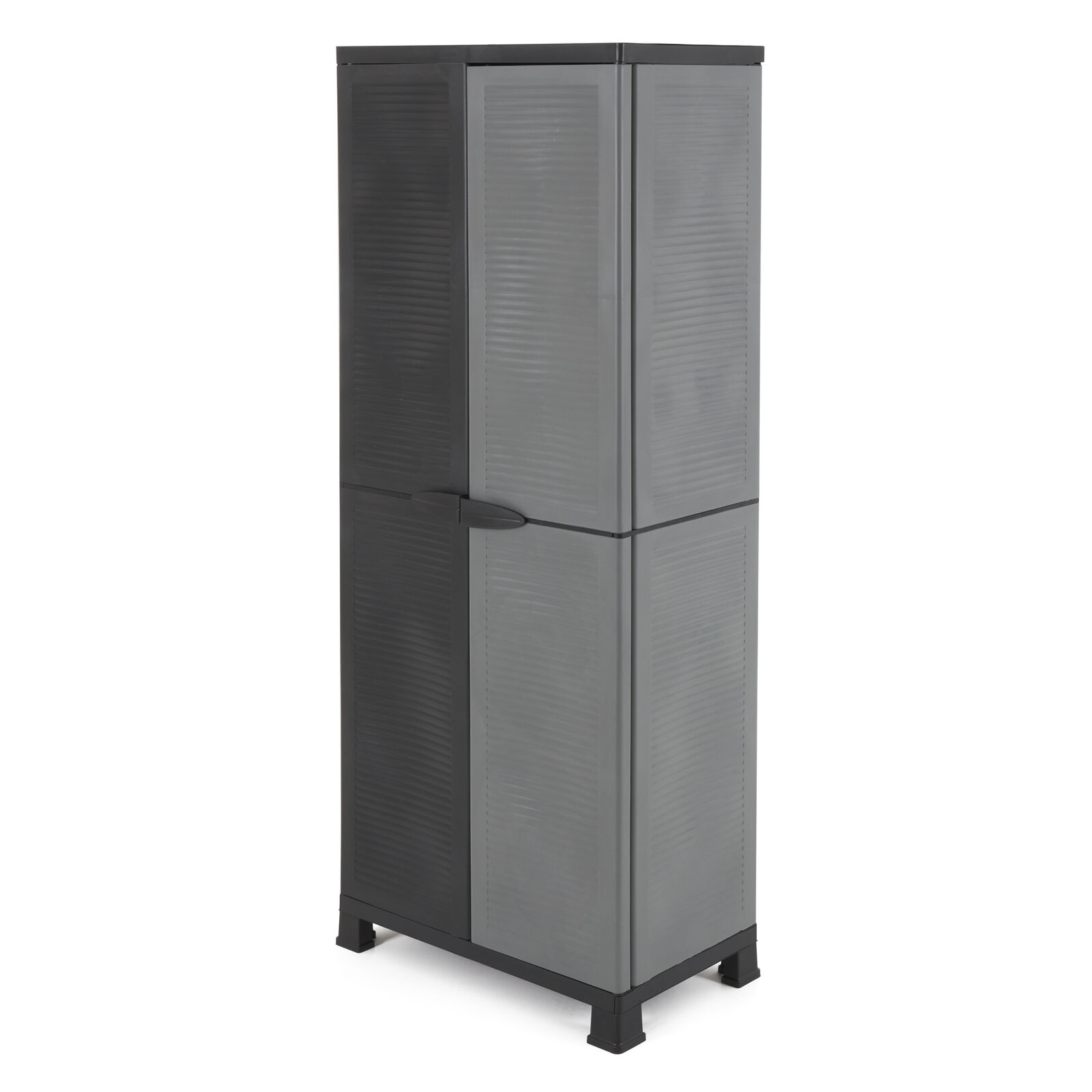 RAM Quality Products UTILITY 3 Shelf Lockable Storage Cabinet, Black (Open Box)