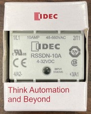 IDEC RSSDN-10A Solid State Relay, 32 VDC, SPST-NO, 10A/660V, Zero Switching, RSS picture