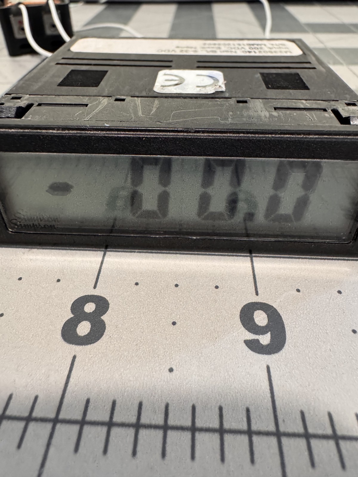 Simpson Electric M23502140 Digital Panel Meter,Dc Voltage Simpson Electric M23502140 Digital Panel Meter,Dc Voltage