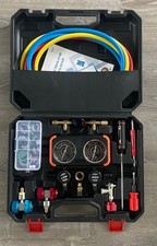 HVAC manifold gauge/refrigerant charging kit picture