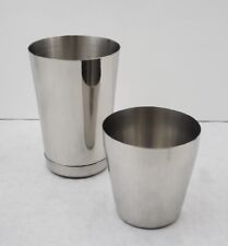2 Piece Cheater Tin Boston BAR COCKTAIL SHAKER Stainless Steel Mini Mixing Set picture