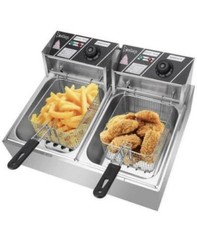 NIB ROVSUN EH82 110V 60HZ Dual Deep Fryer w/baskets 110V picture