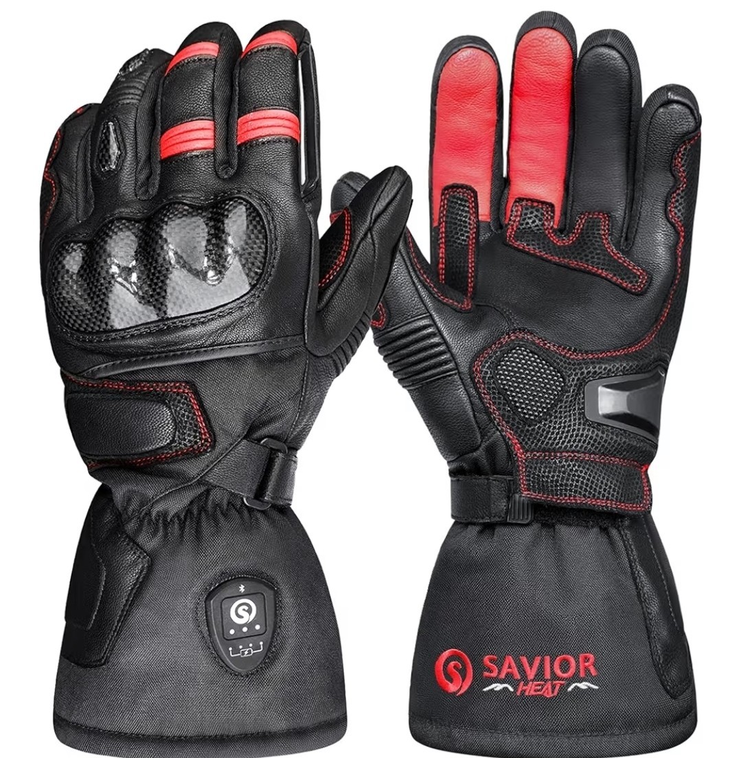 SAVIOR HEAT 7.4V Heated Motorcycle Gloves Waterproof Rechargeable SAVIOR HEAT 7.4V Heated Motorcycle Gloves Waterproof Rechargeable