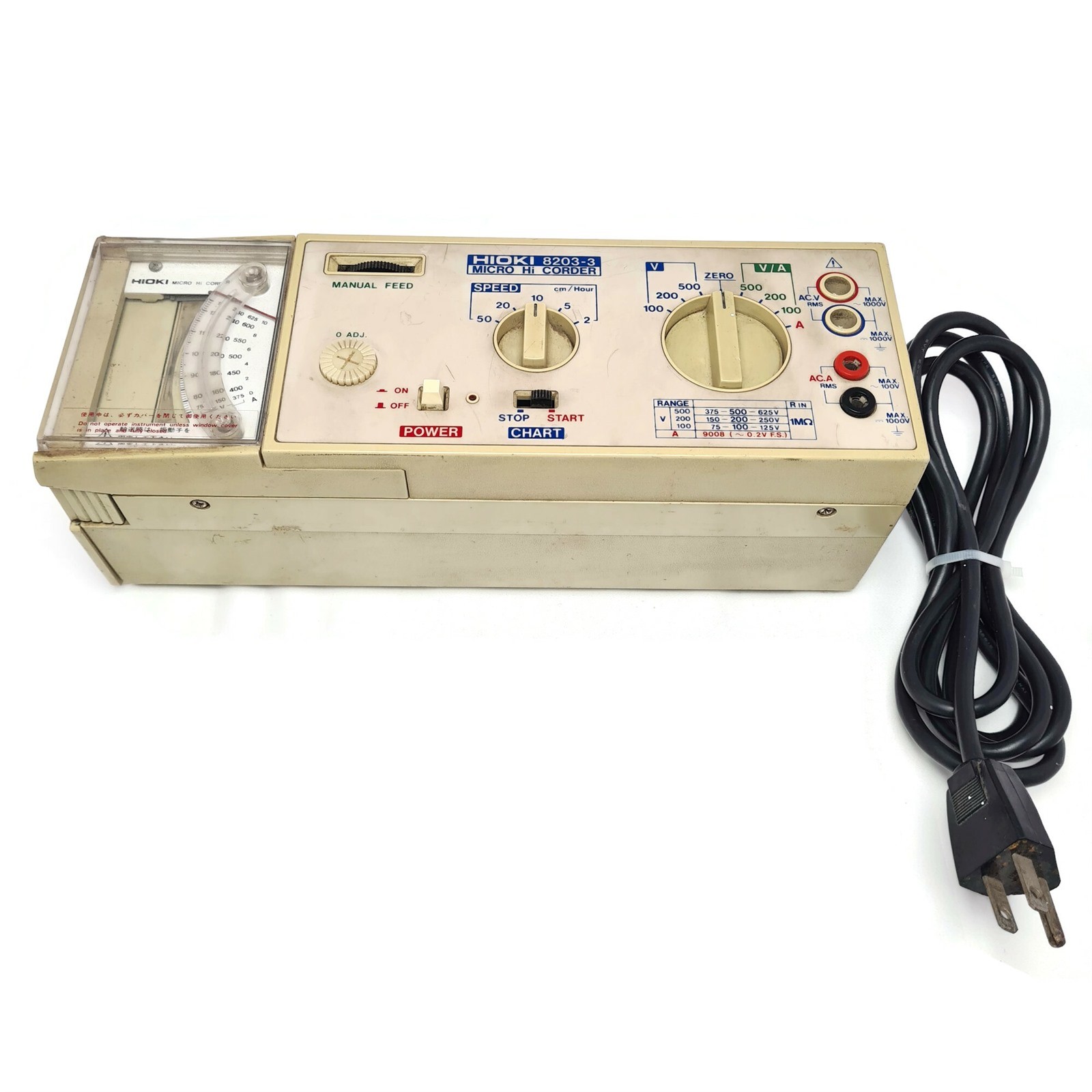 Hioki 8203-3 Micro Hi Corder. For Parts Only. Made in Japan Hioki 8203-3 Micro Hi Corder. For Parts Only. Made in Japan