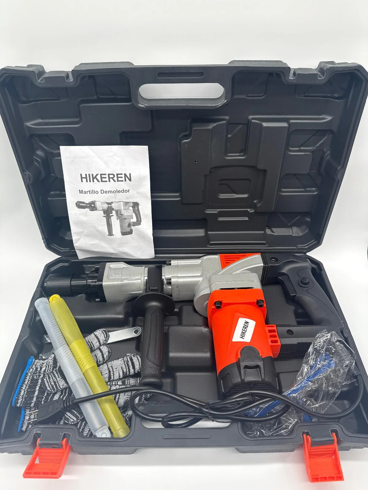 1400W Electric Demolition Jack Hammer Concrete Breaker Kit w Chisels Case 901 1400W Electric Demolition Jack Hammer Concrete Breaker Kit w Chisels Case 901