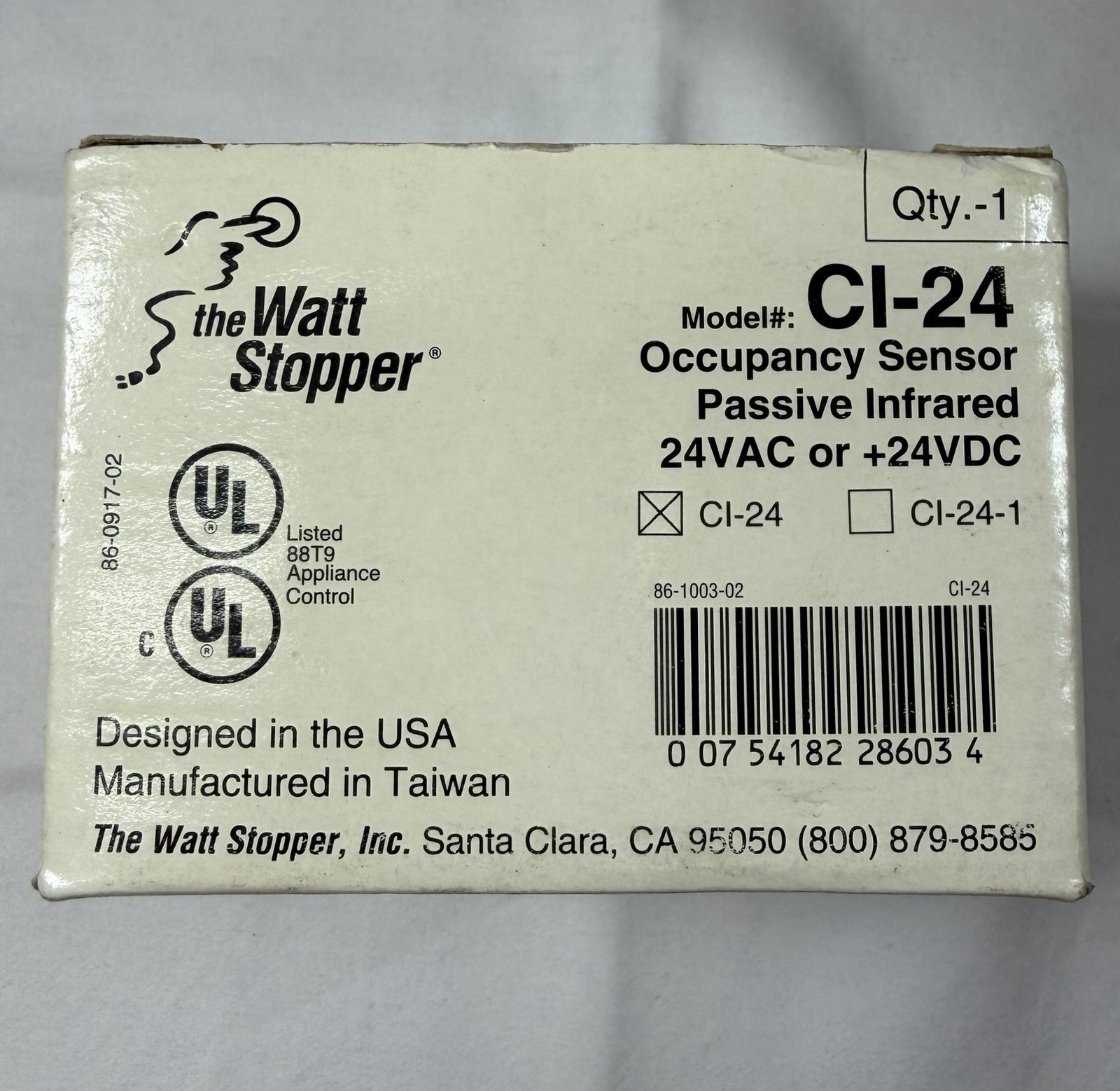 NEW Wattstopper CI-24 Passive Infrared Sensor Ceiling Mount 24VDC, 1200 Sq ft NEW Wattstopper CI-24 Passive Infrared Sensor Ceiling Mount 24VDC, 1200 Sq ft