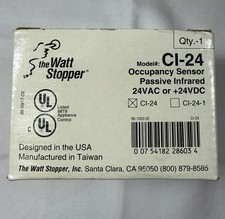 NEW Wattstopper CI-24 Passive Infrared Sensor Ceiling Mount 24VDC, 1200 Sq ft picture