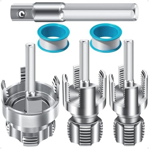 3 Piece Pipe Threading Tool Set: 1/2, 3/4, 1 Inch for Plumbing 3 Piece Pipe Threading Tool Set: 1/2, 3/4, 1 Inch for Plumbing
