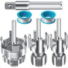 3 Piece Pipe Threading Tool Set: 1/2, 3/4, 1 Inch for Plumbing picture