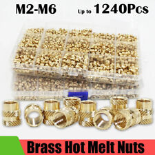 Brass Thread Heat Melt Insert Knurled Nut Copper Double Injection Embedment picture