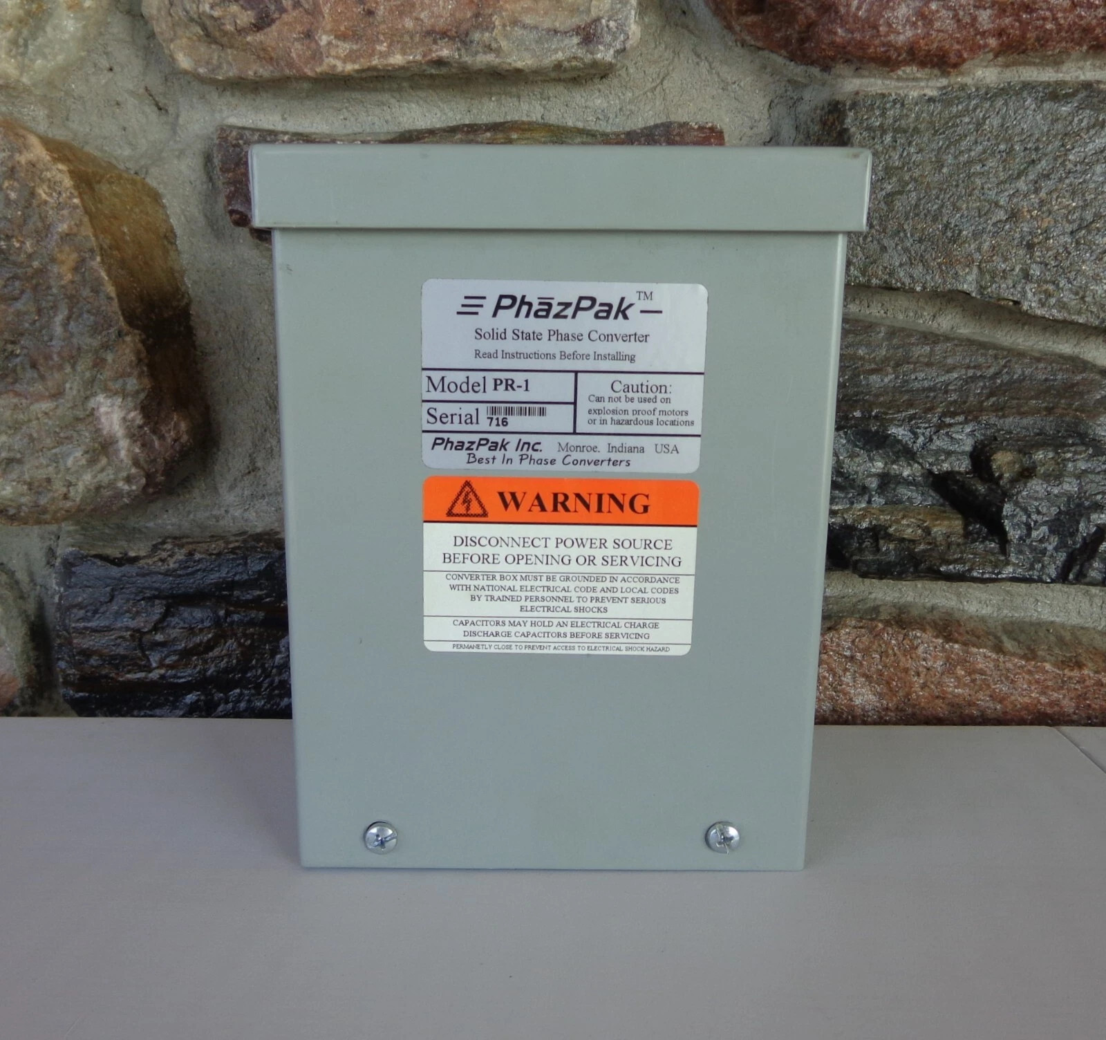 PHAZPAK PR-1 1/2\ PHAZPAK PR-1 1/2\