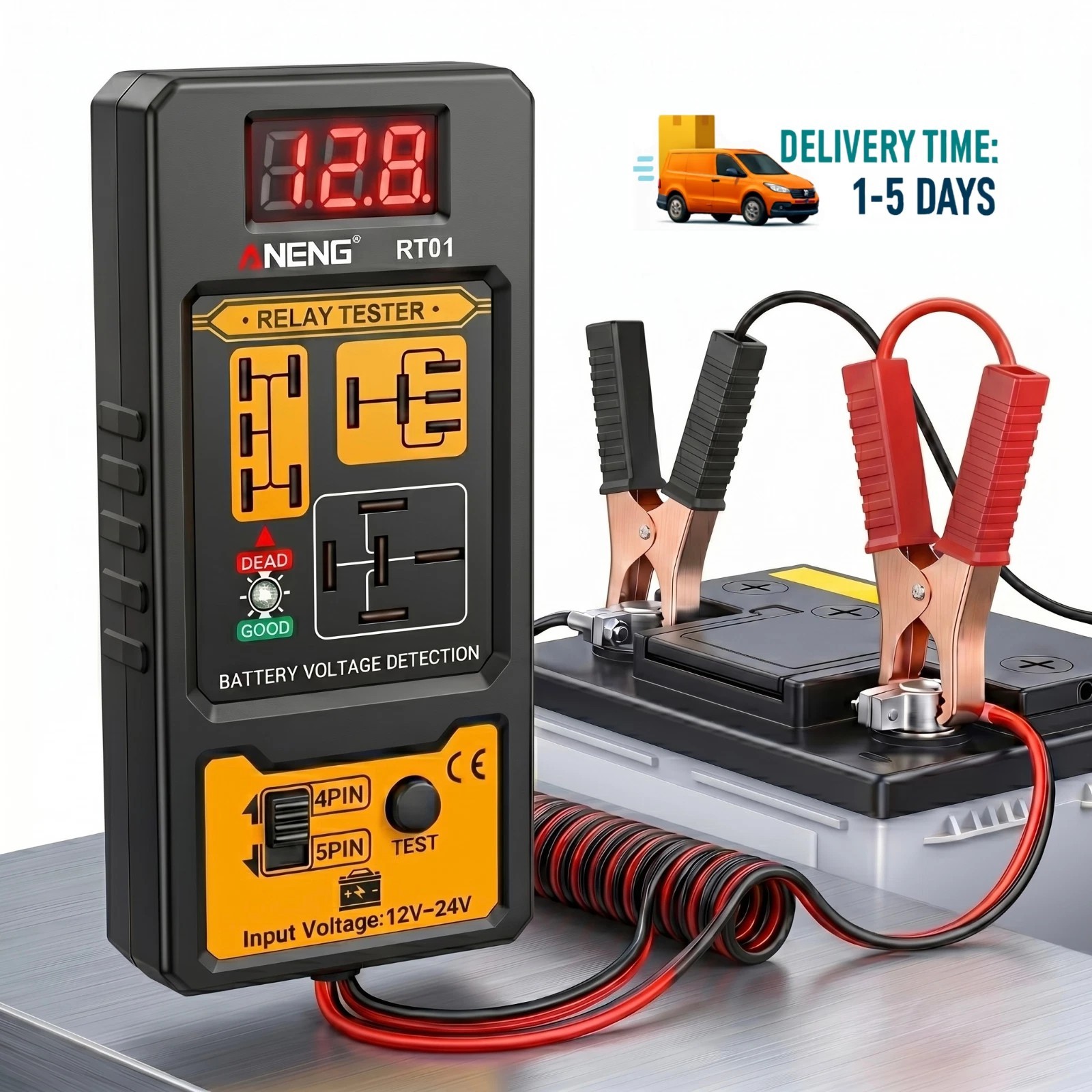 12V Automotive Relay Tester – Universal Electronic Relay Diagnostic Tool