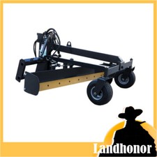 Landhonor 96'' Skid Steer Grader Attachment Grading Hydraulic Blade Quick Attach picture