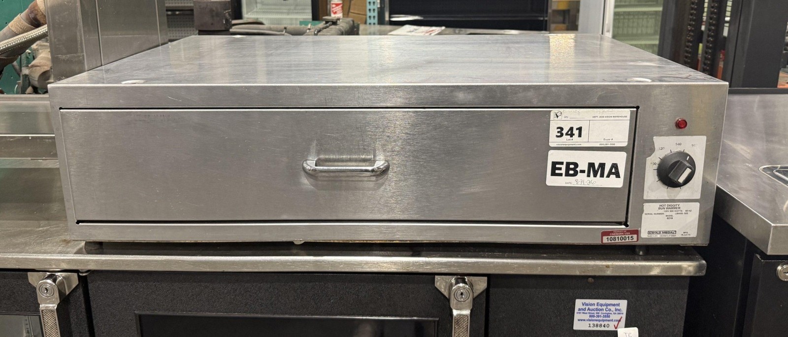 GOLD MEDAL 8219 HOT DOG BUN DRAWER WARMER GOLD MEDAL 8219 HOT DOG BUN DRAWER WARMER