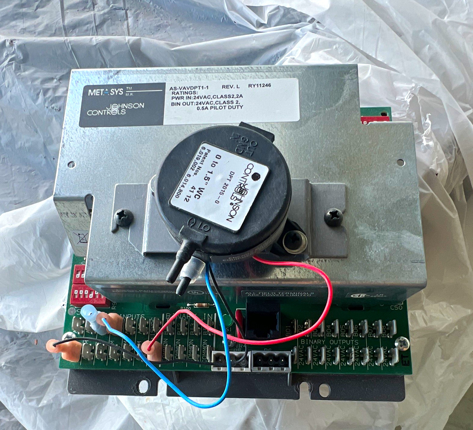 Johnson Controls Metasys AS-VAVDPT-1 VAV Controller 24V AC 2A Screw Terminal Johnson Controls Metasys AS-VAVDPT-1 VAV Controller 24V AC 2A Screw Terminal