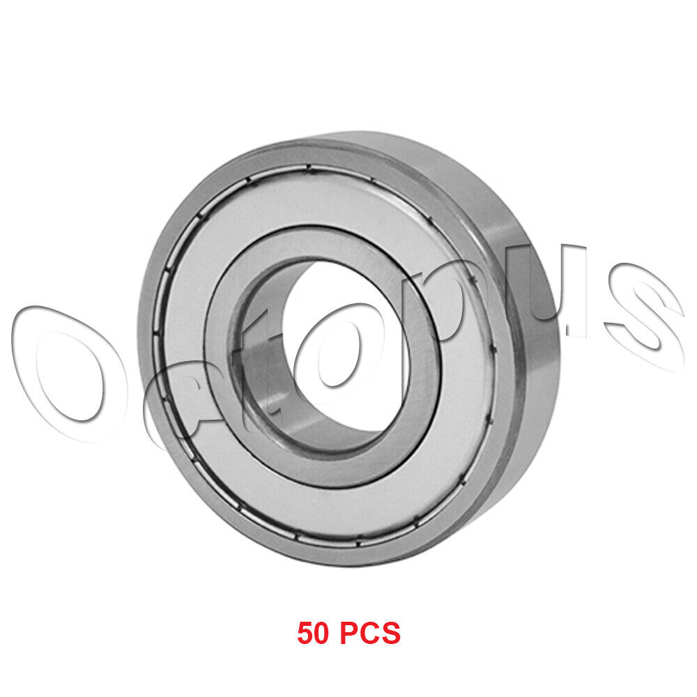 50 Pcs Premium 6905 ZZ ABEC3 Metal Shields Deep Groove Ball Bearing 25x42x9mm