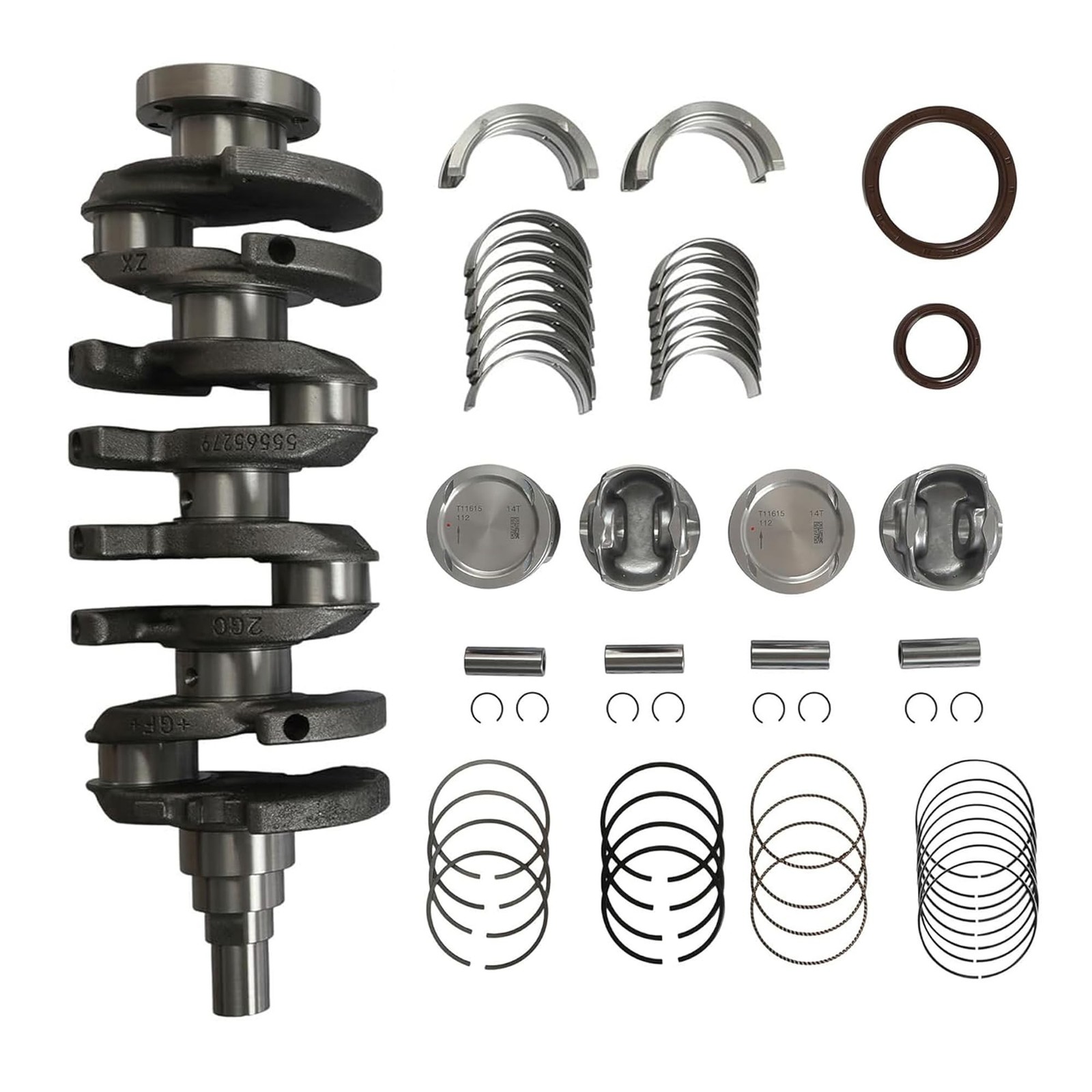 Engine Overhaul Rebuild Crankshaft Piston Kit Standard Size & Engine Bearing ... Engine Overhaul Rebuild Crankshaft Piston Kit Standard Size & Engine Bearing ...