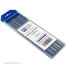 TIG Welding Tungsten Rod Electrodes 2% Lanthanated 3/32” x 7” (Blue, WL20) 10PK picture