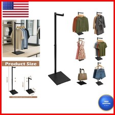 Koretech Clothing Display Rack, 21-36 Inch Adjustable Garment Stand, Black, 1 picture
