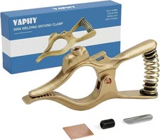 300 Amp T-Style Welding Ground Clamp Heavy Duty Brass Copper for Arc Welder picture