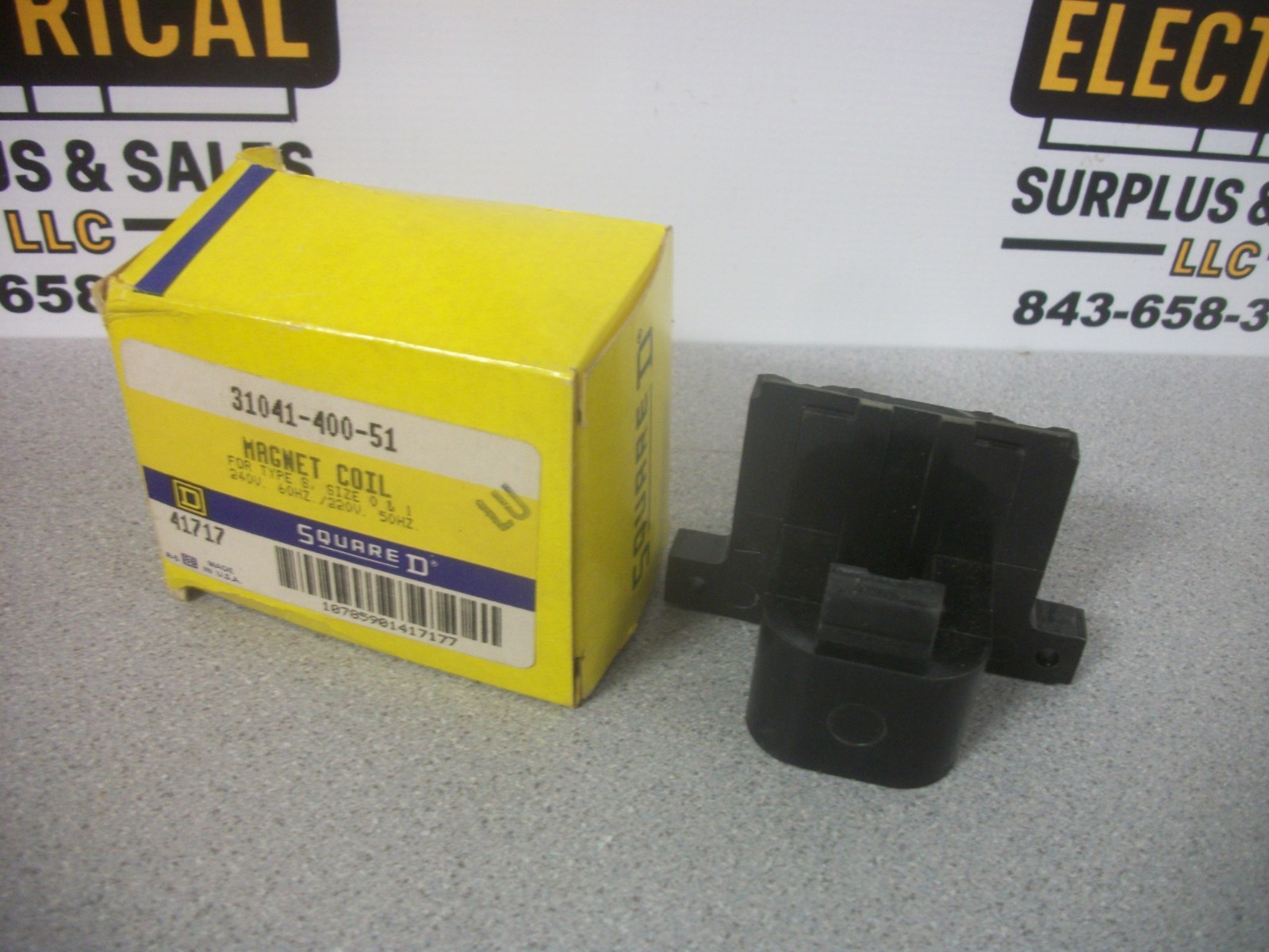 SQUARE D MAGNET COIL FOR SIZE 0,1 31041-400-51 240VCOIL NIB