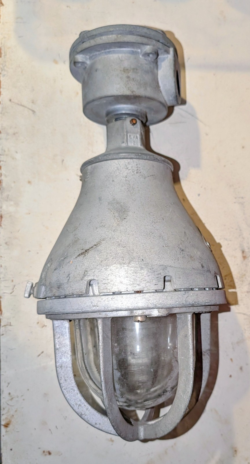 Crouse-Hinds EVA 210 Electric Lighting Fixture vintage industrial safety light 