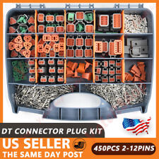 400pcs Genuine DEUTSCH DT Connector Plug Kit, 14-16 AWG Stamped Contacts Kit picture