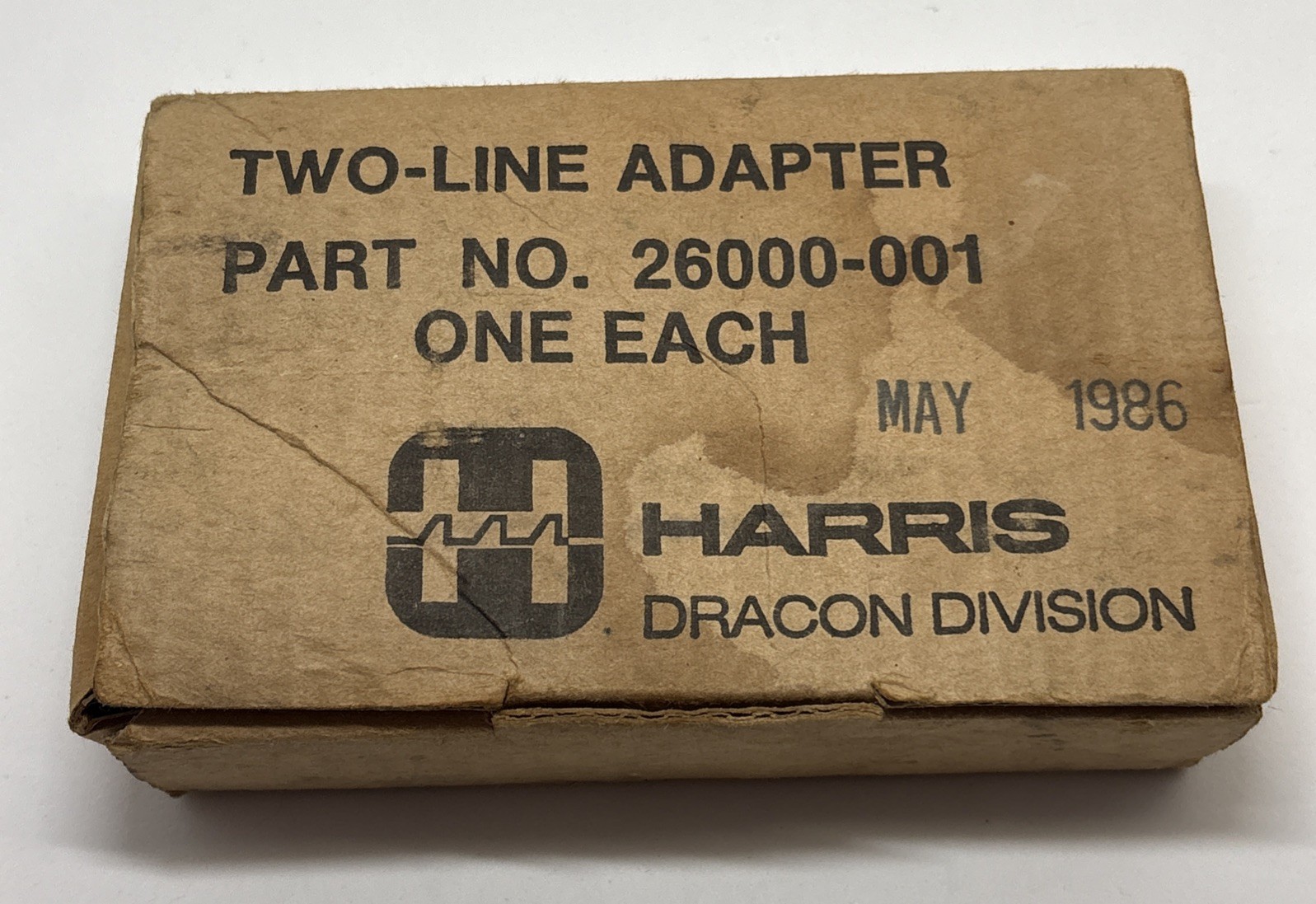 Vintage Harris Dracon 26000-001 Two-Line Telephone Test Set Adapter 1986 Vintage Harris Dracon 26000-001 Two-Line Telephone Test Set Adapter 1986
