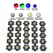 High Power 1W 3W 5W White Red Green Blue Light Beads LED Bulb 20mm Star Base picture