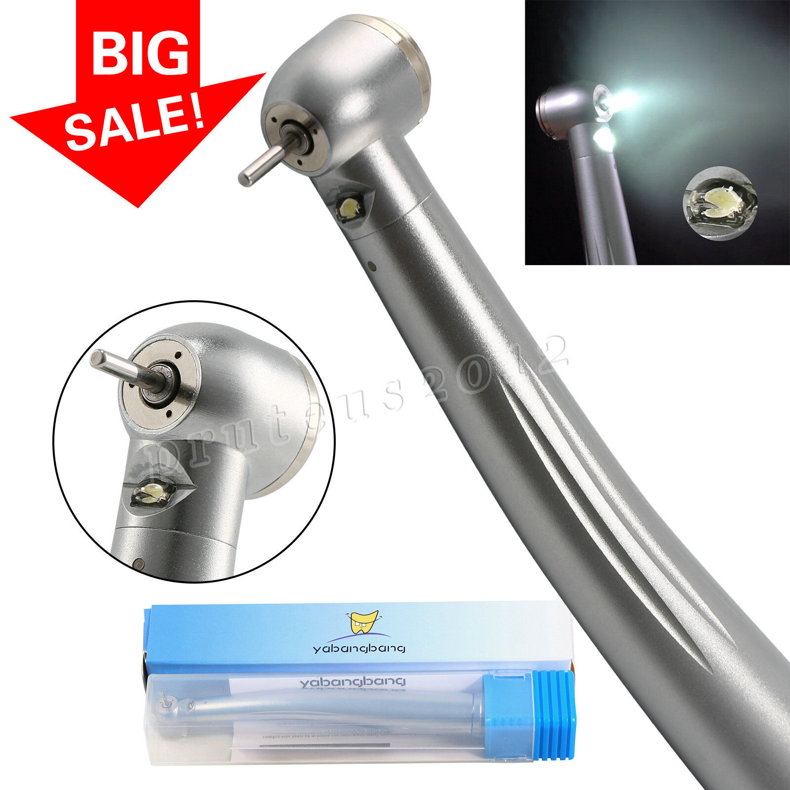 Yabangbang E-generator Dental LED Fiber Optic High Speed Handpiece 4 hole YBM