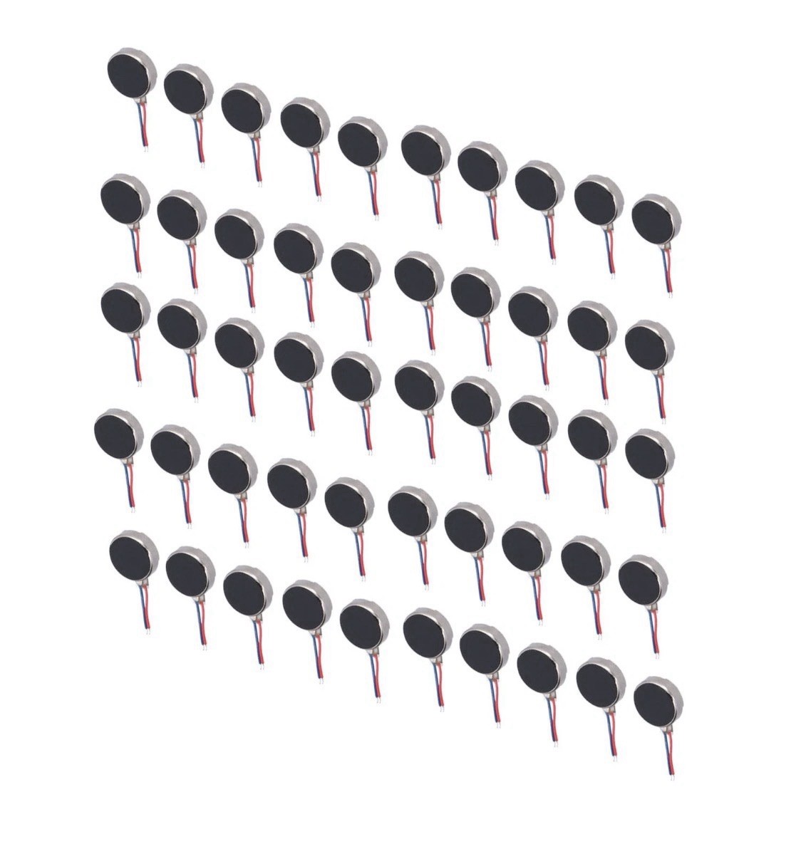 Lot Of- 1000 - Pcs 10mm Coin Vibration Motors ERM Haptic 3VDC 2.7mm w/ Leads Lot Of- 1000 - Pcs 10mm Coin Vibration Motors ERM Haptic 3VDC 2.7mm w/ Leads