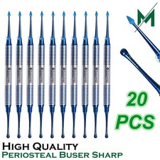 Dental Periosteal Elevator Buser Blue Titanium Coated Double Ended German picture