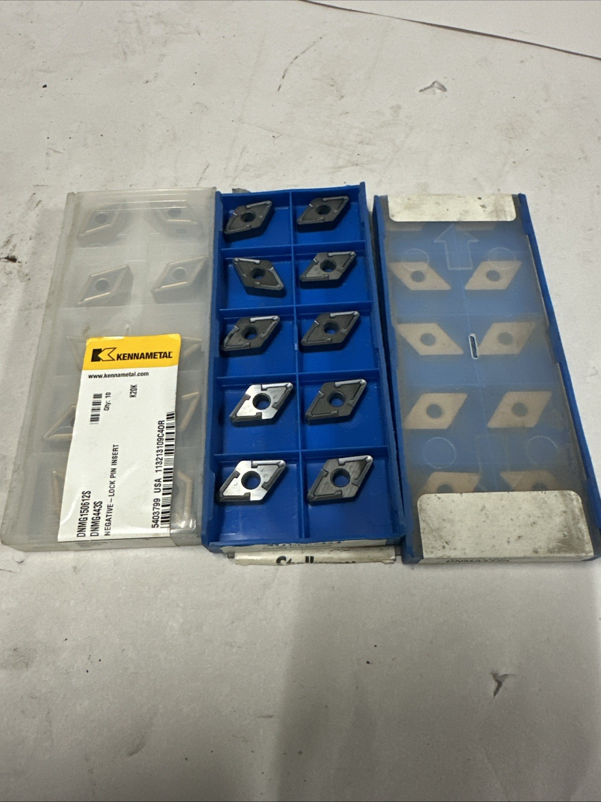 New Kennametal DNMG150612S/ Stellram DNMG434A/ Stellram DNMA150408E Inserts 30Ct