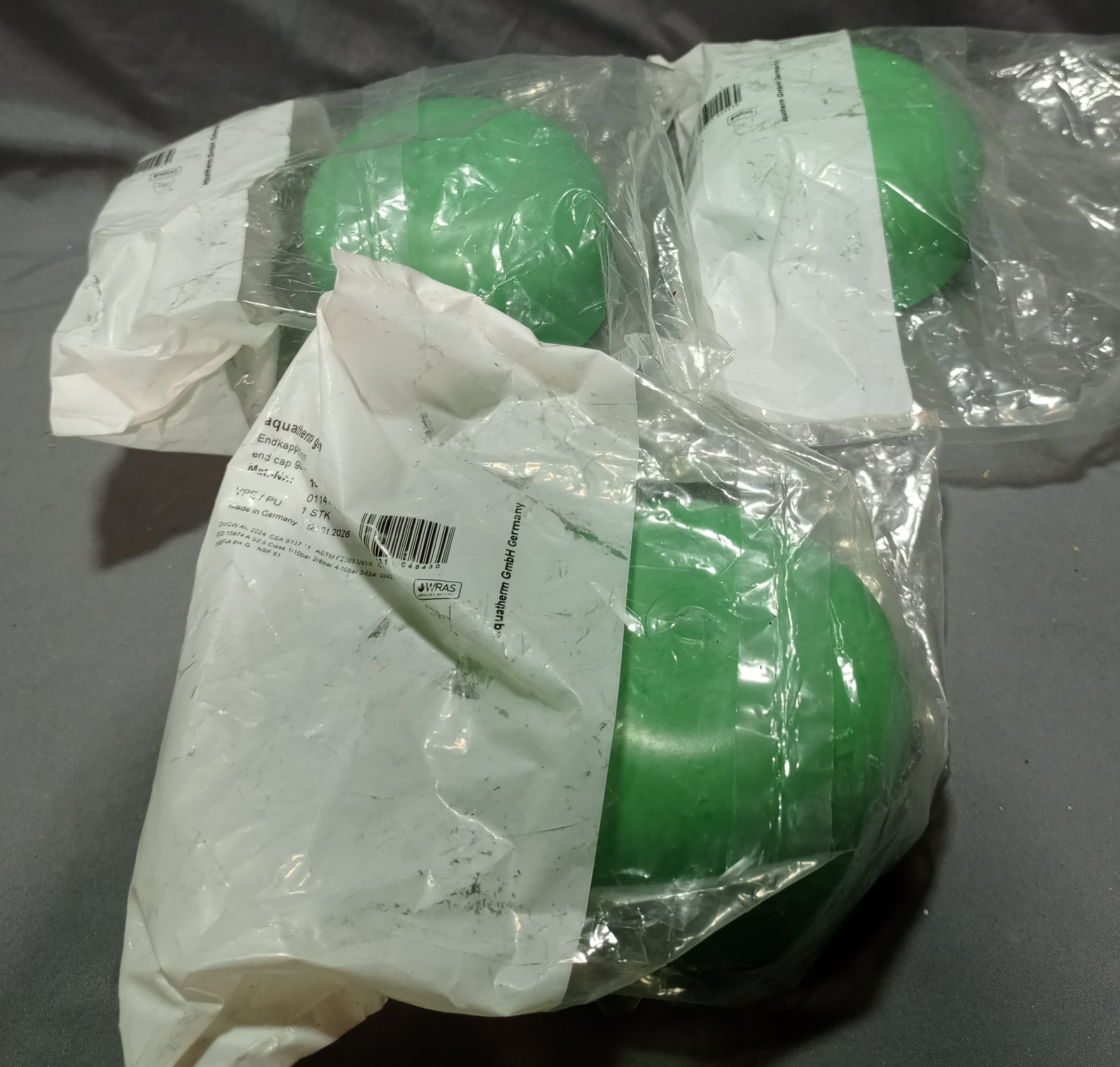 Lot Of 3 Aquatherm Green 90 MM 1020090908 Lot Of 3 Aquatherm Green 90 MM 1020090908