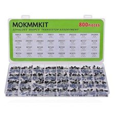 32 Values 800 Pieces Transistor Assortment Kit 2N2222 2N2907 2N3904 picture