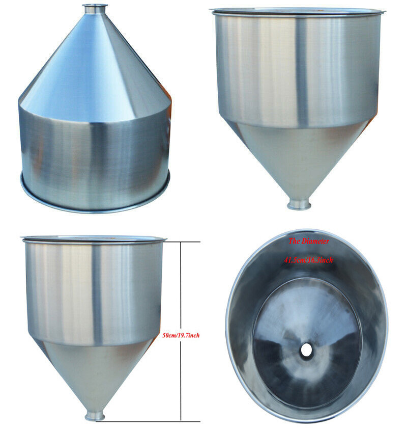 TECHTONGDA Brand New 1 PC 50L 13Gallon Hopper for Liquid Filling Machine TECHTONGDA Brand New 1 PC 50L 13Gallon Hopper for Liquid Filling Machine