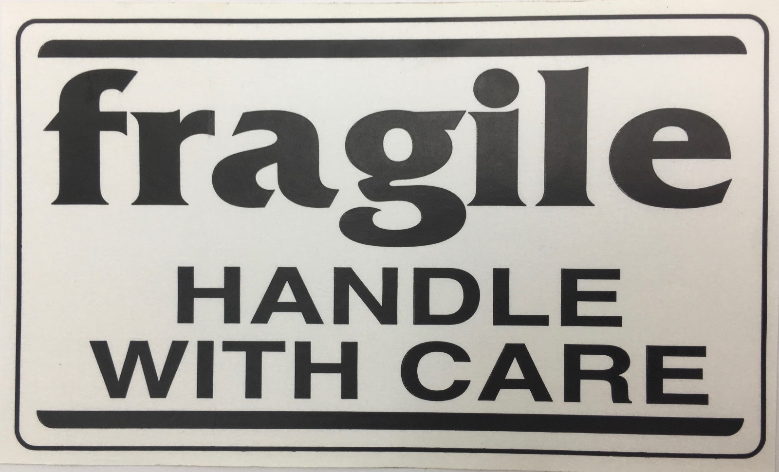 3x5-inch fragile Handle with Care Pallet Shipping Labels (WH/Blk) Adhesive 500CT 3x5-inch fragile Handle with Care Pallet Shipping Labels (WH/Blk) Adhesive 500CT