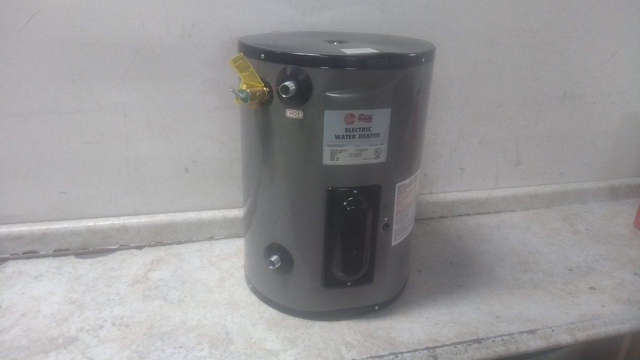 Rheem EGSP15 15 Gal Tank Capacity 120VAC 3000W Electric Water Heater Rheem EGSP15 15 Gal Tank Capacity 120VAC 3000W Electric Water Heater