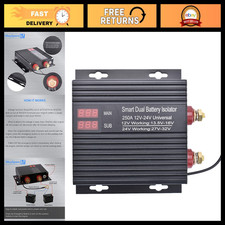 250A Dual Battery Isolator 12V/24V Smart Relay for Car, Truck, ATV - Heavy Duty picture