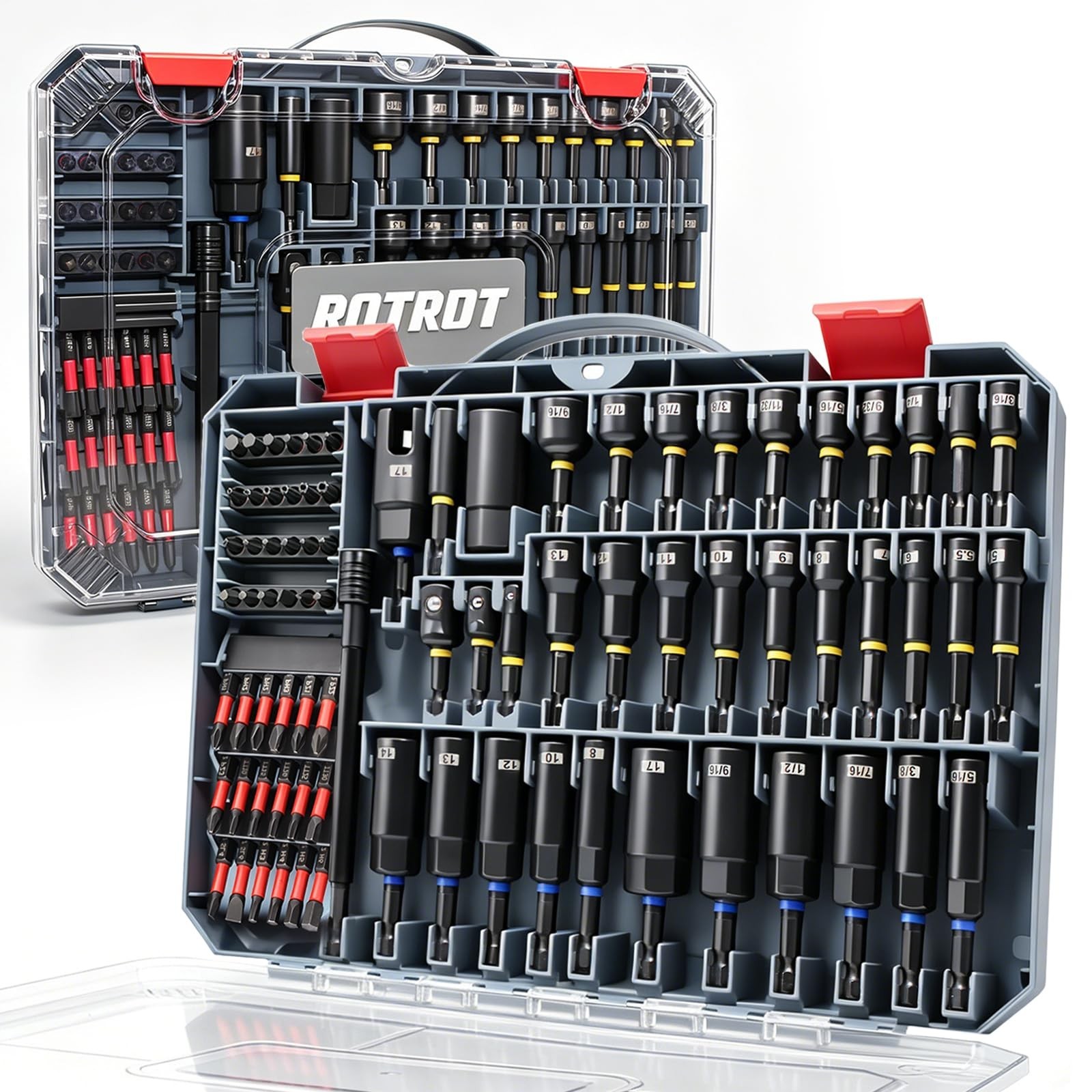 80-Piece Magnetic Impact Nut Driver Set, SAE/Metric Nut Driver Set, Socket Ad... 80-Piece Magnetic Impact Nut Driver Set, SAE/Metric Nut Driver Set, Socket Ad...