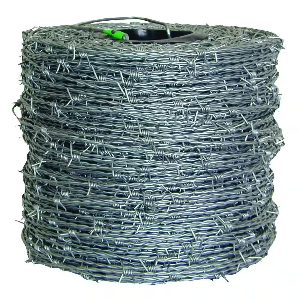 Durable 1,320 Ft. 15-1/2-Gauge 4-Poin High-Tensile Galvanized Steel Barbed Wire Durable 1,320 Ft. 15-1/2-Gauge 4-Poin High-Tensile Galvanized Steel Barbed Wire