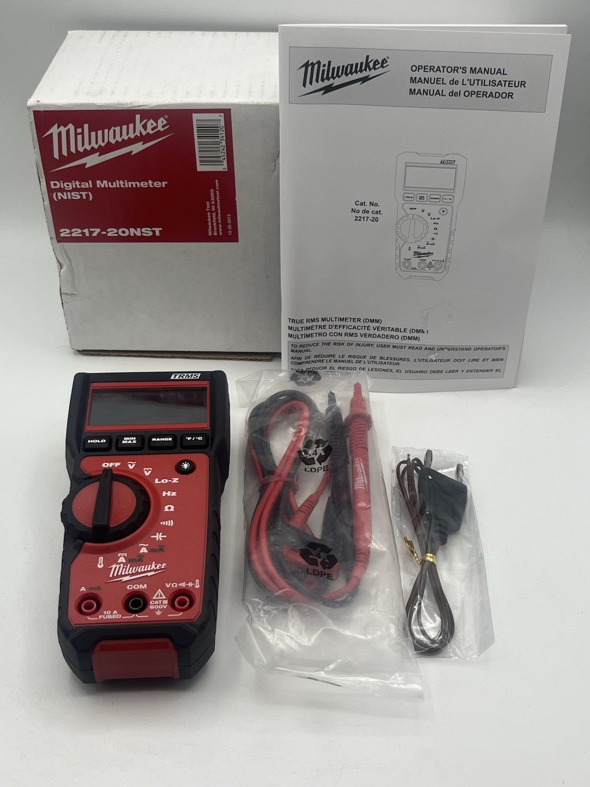 Milwaukee Tool 2217-20Nst Digital Multimeter New Open Box