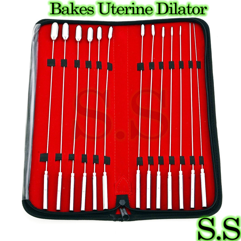 Bakes Rosebud Uterine Dilator 13 Pc Kit With Carrying Case