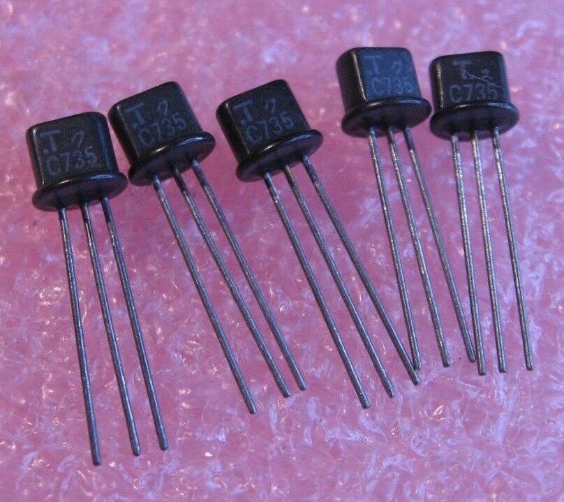 2SC735 C735 Toshiba NPN Silicon Small Signal Transistor Si  - NOS Qty 5