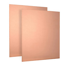 2Pcs Pure Copper Sheet Plate 6 X 6 X 24 Gauge 99.9% Cu Metal For picture