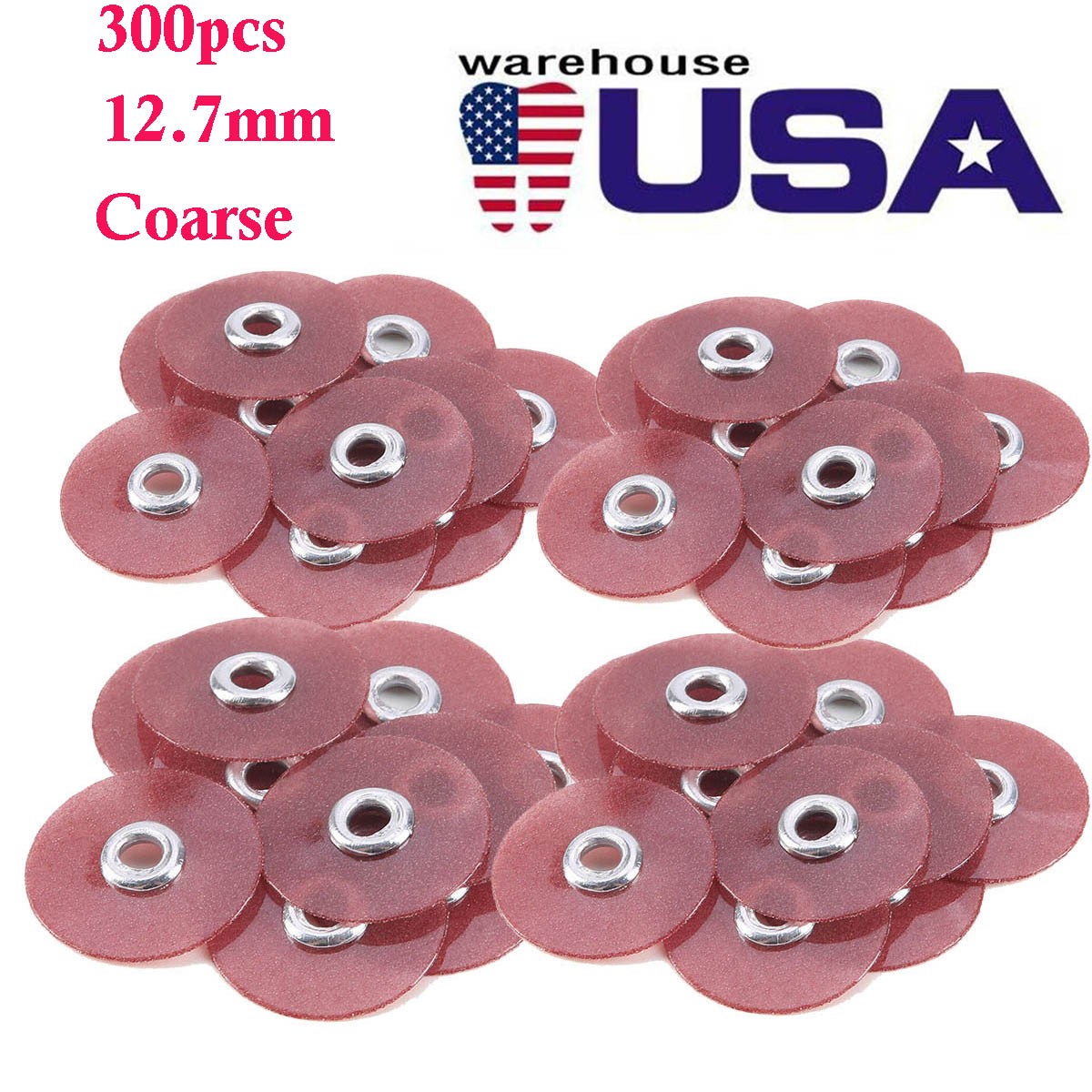 300pcs Dental Sof-Lex Coarse Composite Finishing Polishing Discs 12.7mm 300pcs Dental Sof-Lex Coarse Composite Finishing Polishing Discs 12.7mm