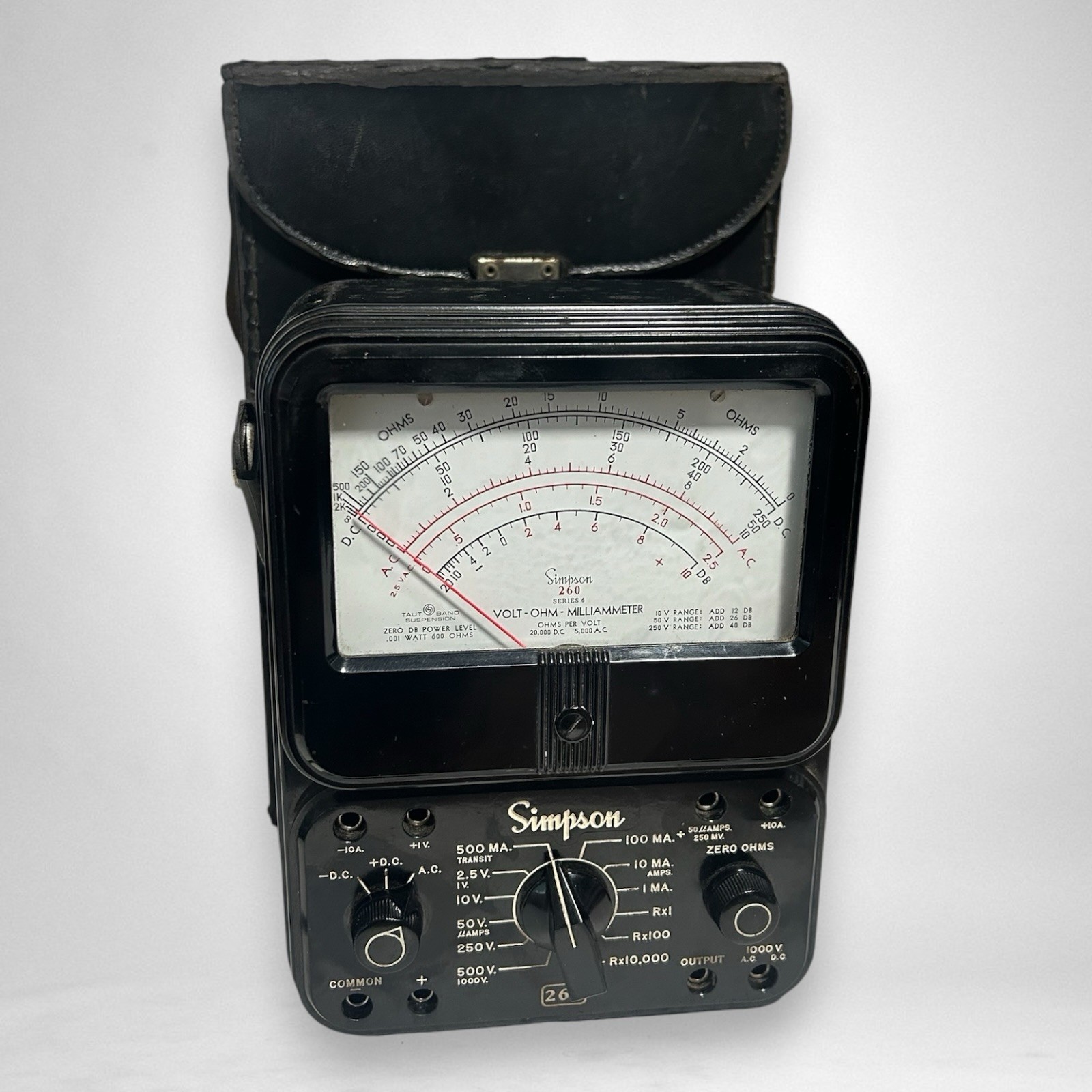 Simpson 260 Series 6 Analog Multimeter VOM Vintage Simpson 260 Series 6 Analog Multimeter VOM Vintage