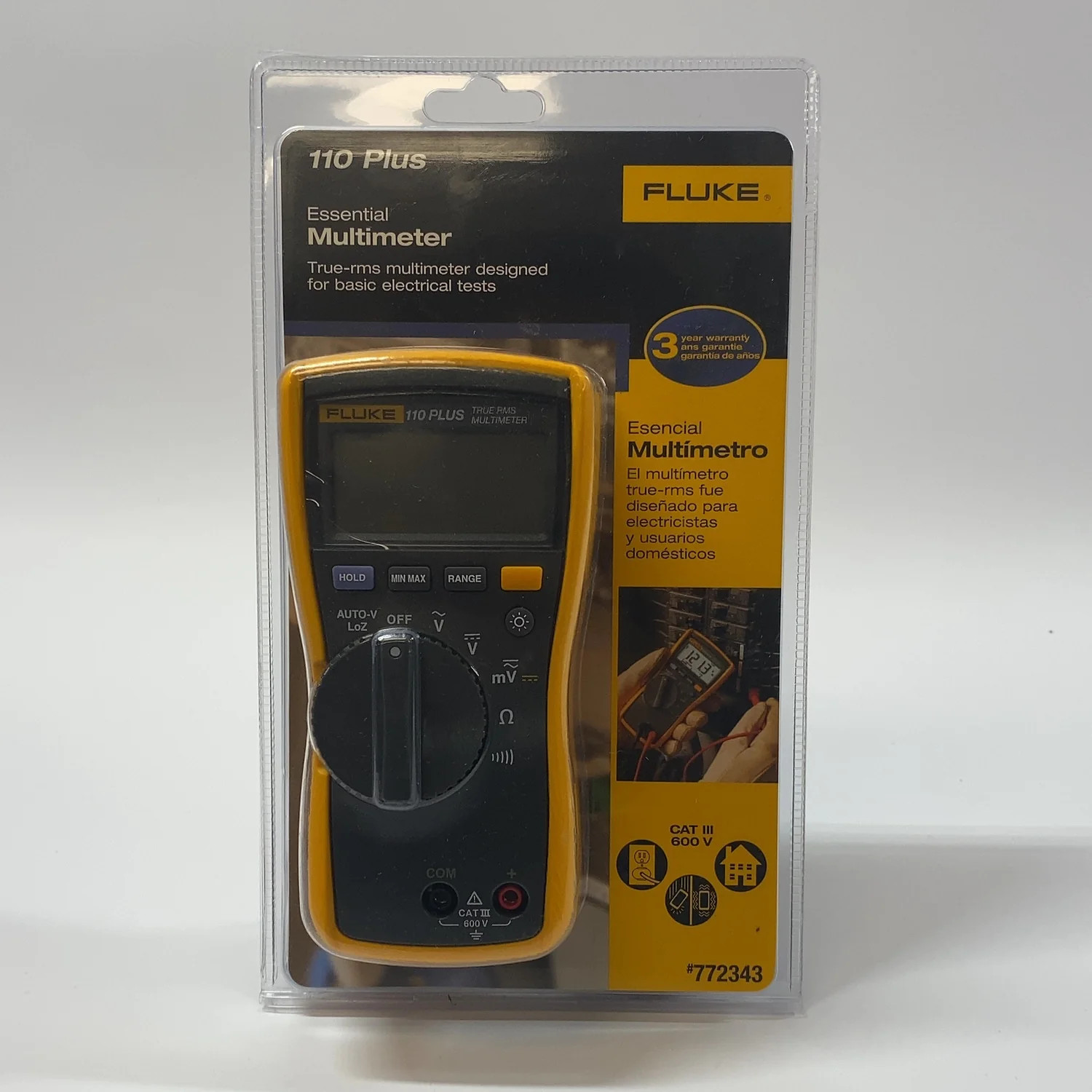 New Fluke 110 Plus Essential Multimeter 4500977