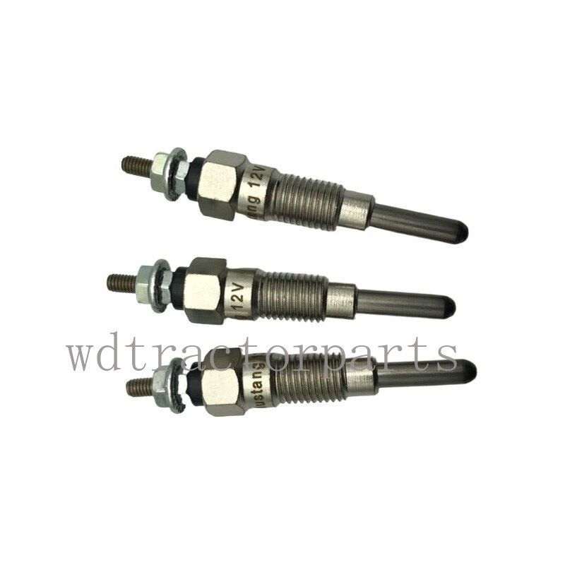 YM129795-77800 3PCS Glow Plug For Komatsu 2D68E-3A 3D63-1A PC12R-8 PC15R-8